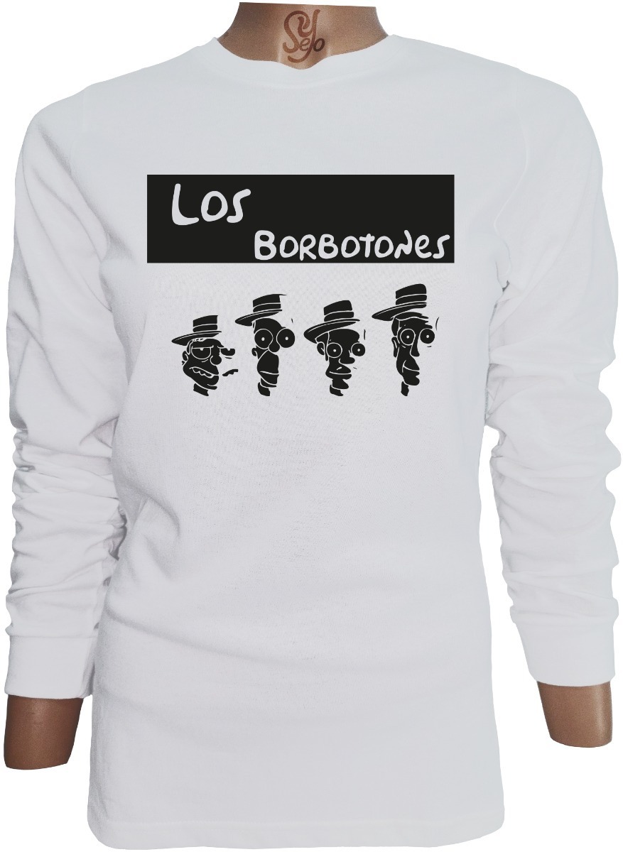 Polera De Mujer Manga Larga Los Borbotones Los Simpson 1 Polera De Mujer Manga Larga Los Borbotones Los Simpson