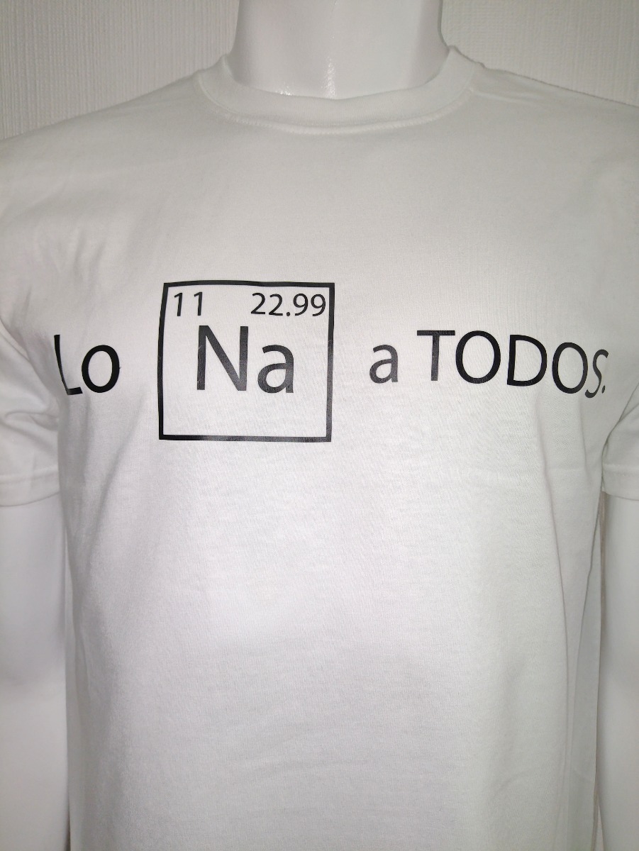 Polera De Hombre Graciosa / Los Odio A Todos /química Sodio 3 Polera De Hombre Graciosa / Los Odio A Todos /química Sodio