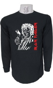 Polera De Hombre Manga Larga Iron Maiden Rock