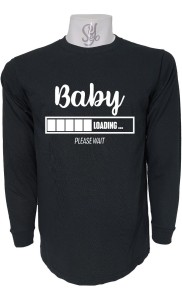 Polera De Hombre Manga Larga Bebe Cargando Futuro Papa Padre