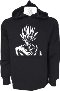 Poleron Con Capucha Estampado Goku Dragon Ball Tv Japones