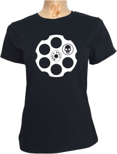 Polera De Mujer Revolver Ruleta Armas Muerte