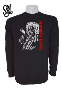 Poleron De Hombre Estampado Iron Maiden Rock Musica Silueta