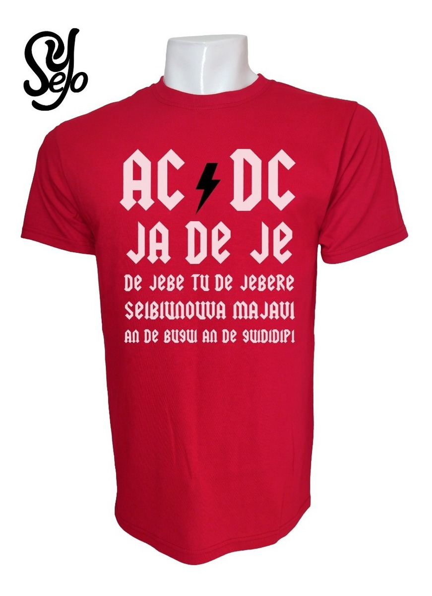 Polera De Hombre Graciosa Ac Dc / Asereje Bromas De S A 3xl 6 Polera De Hombre Graciosa Ac Dc / Asereje Bromas De S A 3xl