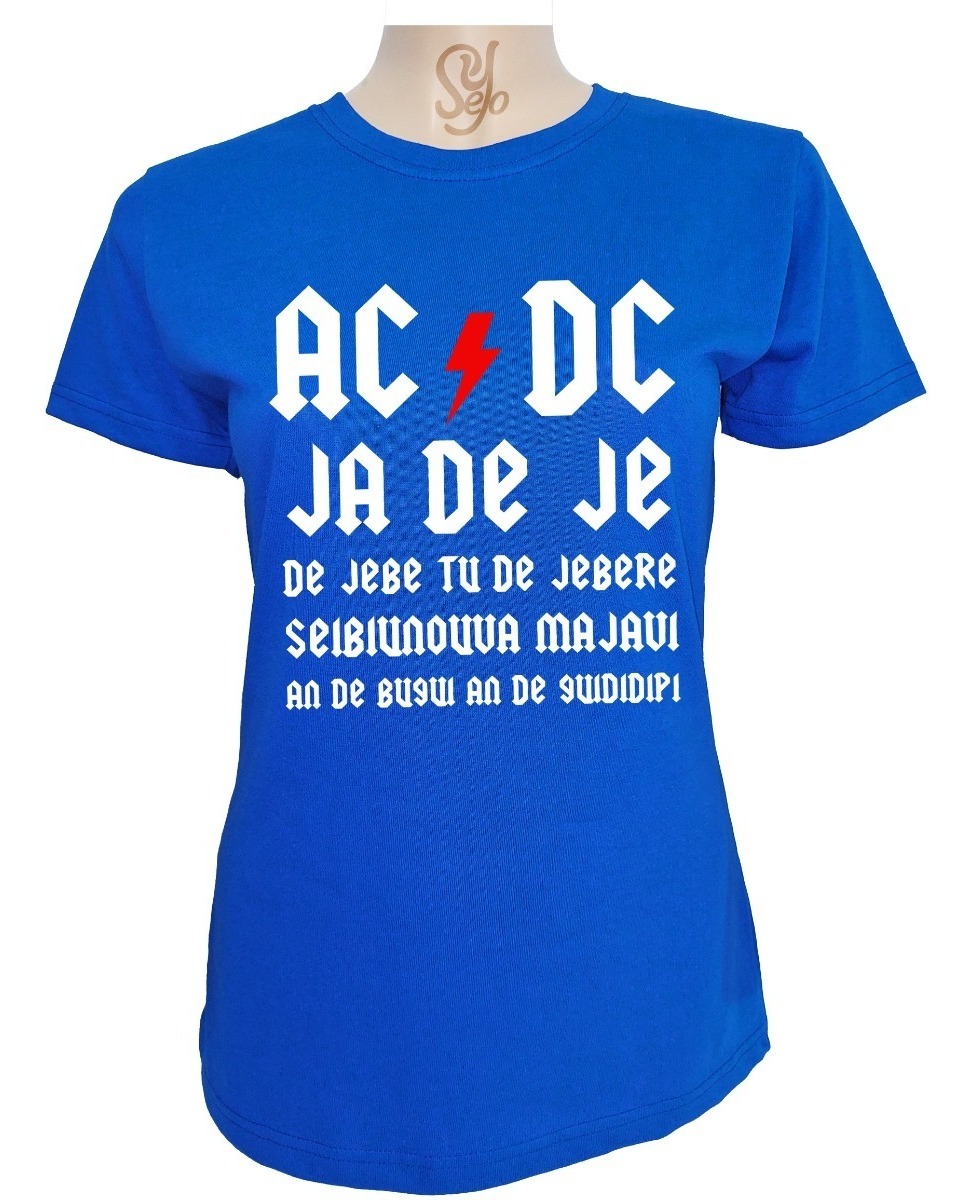 Polera De Mujer Estampado Ac Dc Rock Satira Asereje 5 Polera De Mujer Estampado Ac Dc Rock Satira Asereje