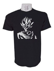 Polera De Hombre Estampado Goku Dragon Ball Tv Japones