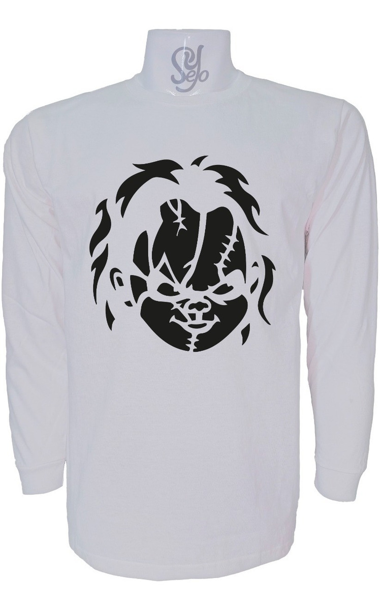 Polera De Hombre Manga Larga Chucky Terror Retro Pelicula 4 Polera De Hombre Manga Larga Chucky Terror Retro Pelicula