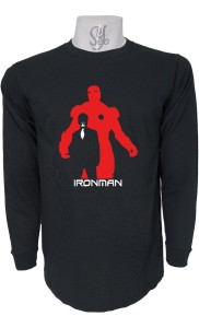 Polera De Hombre Manga Larga Iron Man Tony Stark Pelicula