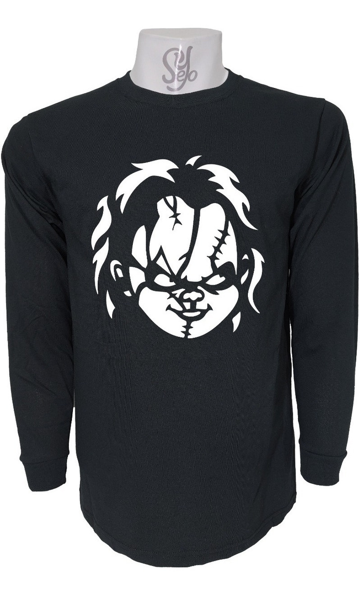 Polera De Hombre Manga Larga Chucky Terror Retro Pelicula 1 Polera De Hombre Manga Larga Chucky Terror Retro Pelicula