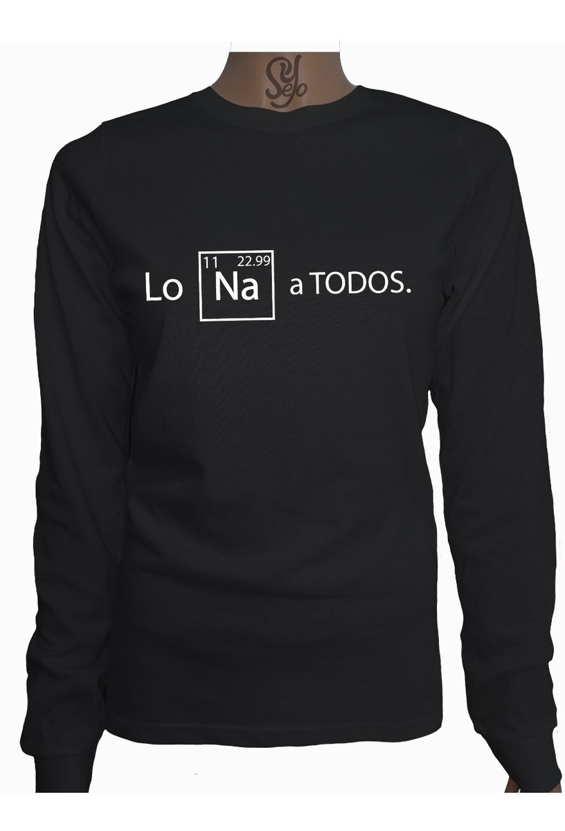 Polera De Mujer Manga Larga Graciosa Los Odio Atodos Química 3 Polera De Mujer Manga Larga Graciosa Los Odio Atodos Química