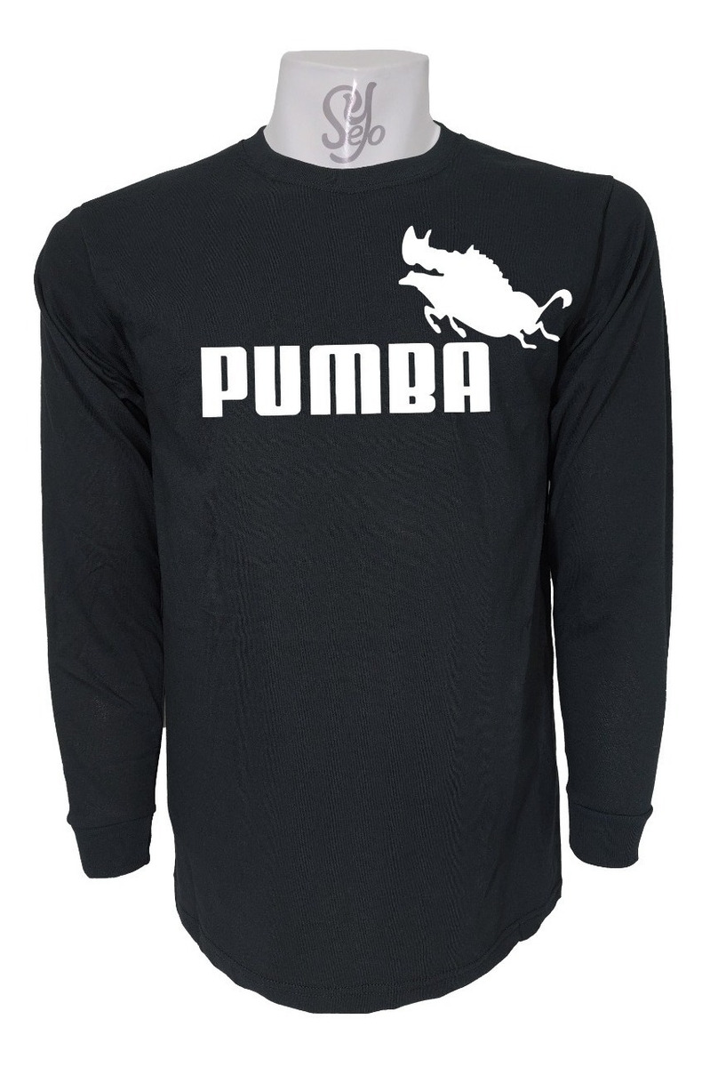 Polera De Hombre Manga Larga Gracioso Pumba Puma Bromas 1 Polera De Hombre Manga Larga Gracioso Pumba Puma Bromas