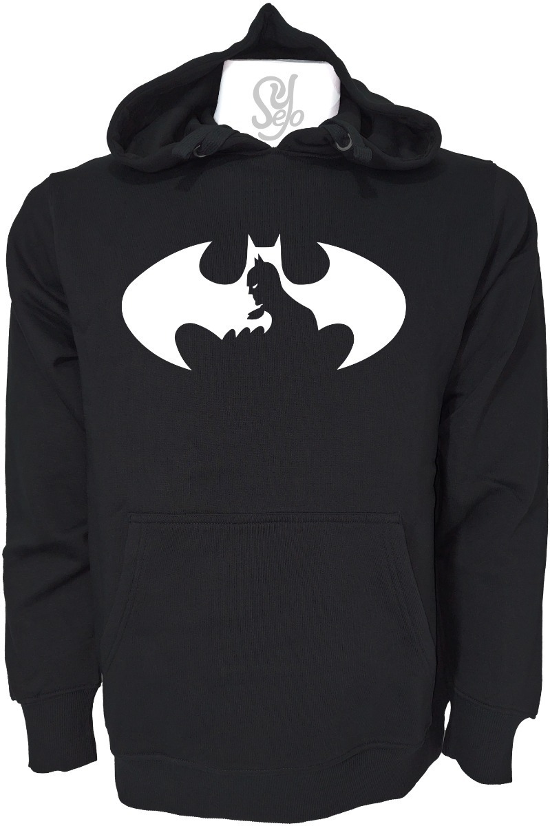 Poleron Con Capucha Estampado Batman Silueta Peliculas 1 Poleron Con Capucha Estampado Batman Silueta Peliculas