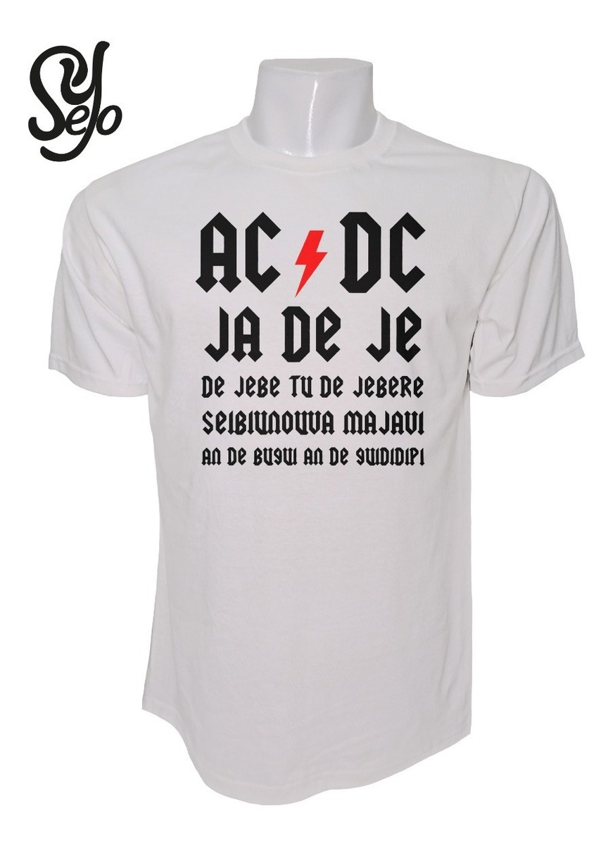 Polera De Hombre Graciosa Ac Dc / Asereje Bromas De S A 3xl 4 Polera De Hombre Graciosa Ac Dc / Asereje Bromas De S A 3xl