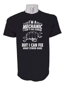 Polera De Hombre Estampado Gracioso/mecanico Mechanic