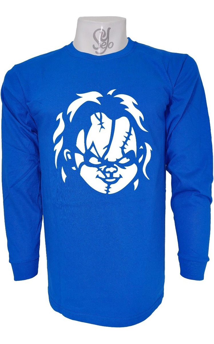 Polera De Hombre Manga Larga Chucky Terror Retro Pelicula 5 Polera De Hombre Manga Larga Chucky Terror Retro Pelicula