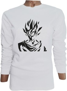 Polera De Mujer Manga Larga Goku Dragon Ball Tv Japones