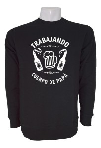 Poleron De Hombre Cuerpo De Papa Bromas Dia Dl Padre Cerveza