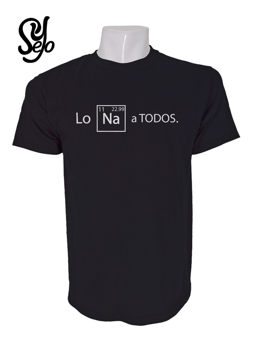 Polera De Hombre Graciosa / Los Odio A Todos /química Sodio 5 Polera De Hombre Graciosa / Los Odio A Todos /química Sodio