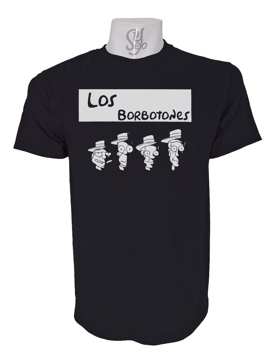 Los Borbotones Los Simpson /polera De Hombre Estampada 1 Los Borbotones Los Simpson /polera De Hombre Estampada