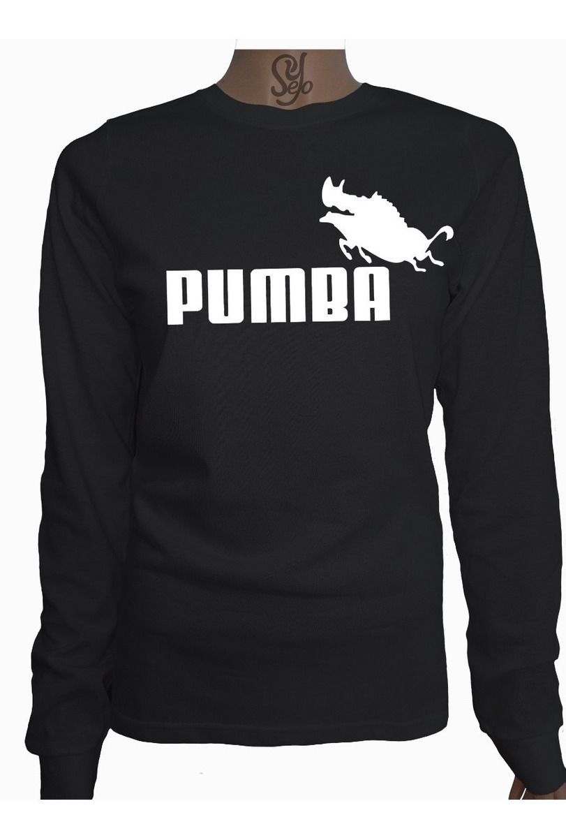 Polera De Mujer Manga Larga Gracioso Pumba Puma Bromas 3 Polera De Mujer Manga Larga Gracioso Pumba Puma Bromas