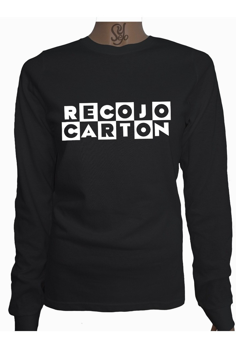 Polera De Mujer Manga Larga Gracioso Recojo Cartón Bromas 3 Polera De Mujer Manga Larga Gracioso Recojo Cartón Bromas
