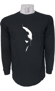 Polera De Hombre Manga Larga Batman Silueta Peli