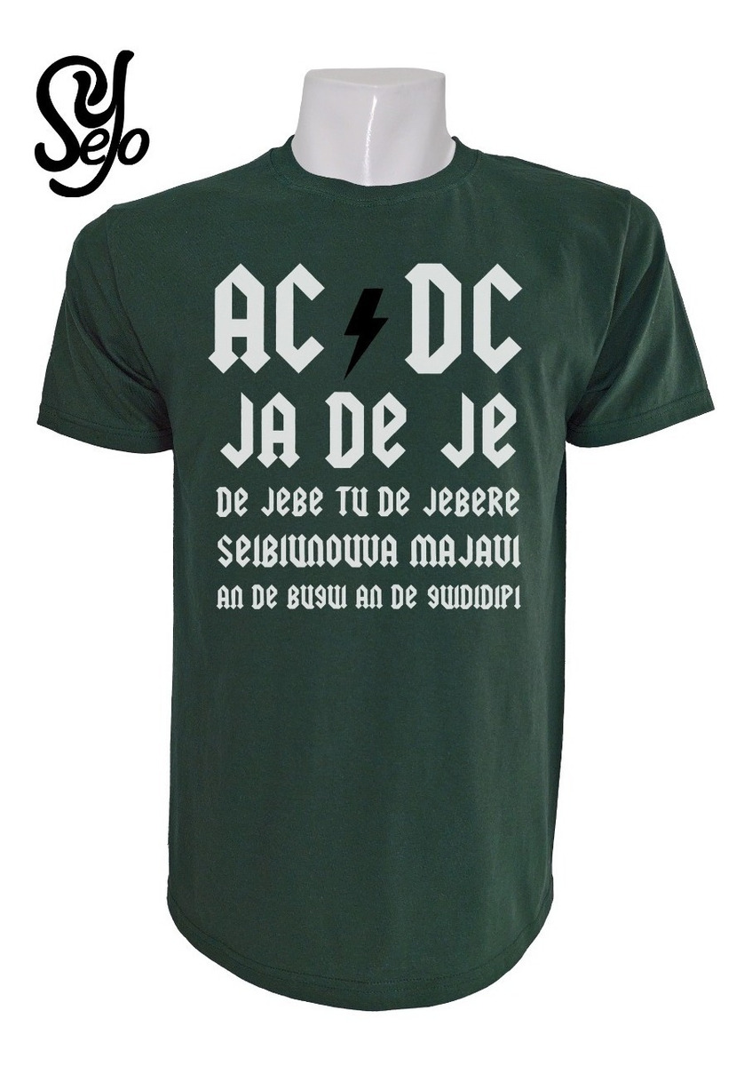 Polera De Hombre Graciosa Ac Dc / Asereje Bromas De S A 3xl 8 Polera De Hombre Graciosa Ac Dc / Asereje Bromas De S A 3xl