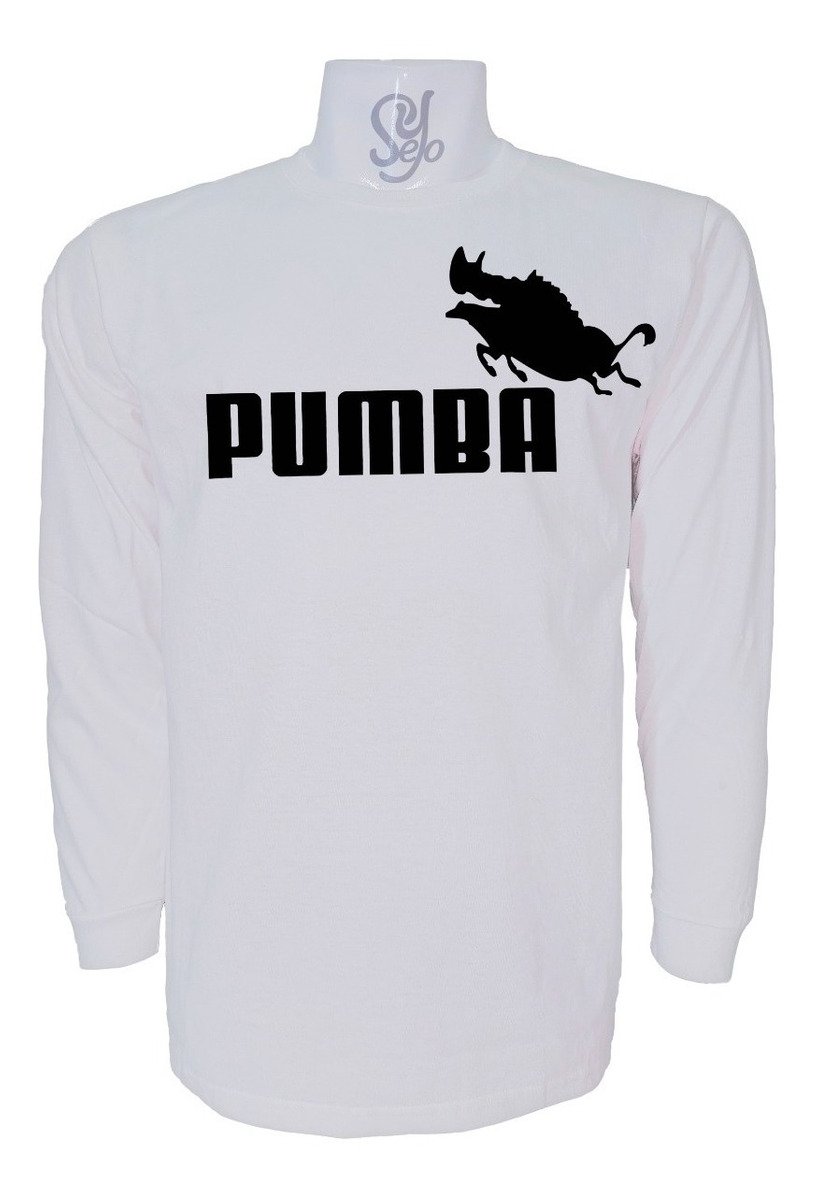 Polera De Hombre Manga Larga Gracioso Pumba Puma Bromas 4 Polera De Hombre Manga Larga Gracioso Pumba Puma Bromas