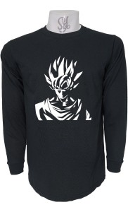 Polera De Hombre Manga Larga Goku Dragon Ball Tv Japones