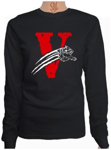 Polera De Mujer Manga Larga VLONE Pantera Live Alone, Die Alone (rep)