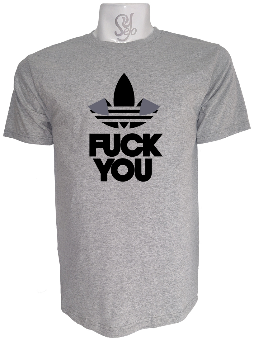 Polera de Hombre FUCK YOU Satira ADIDAS 3 Polera de Hombre FUCK YOU Satira ADIDAS