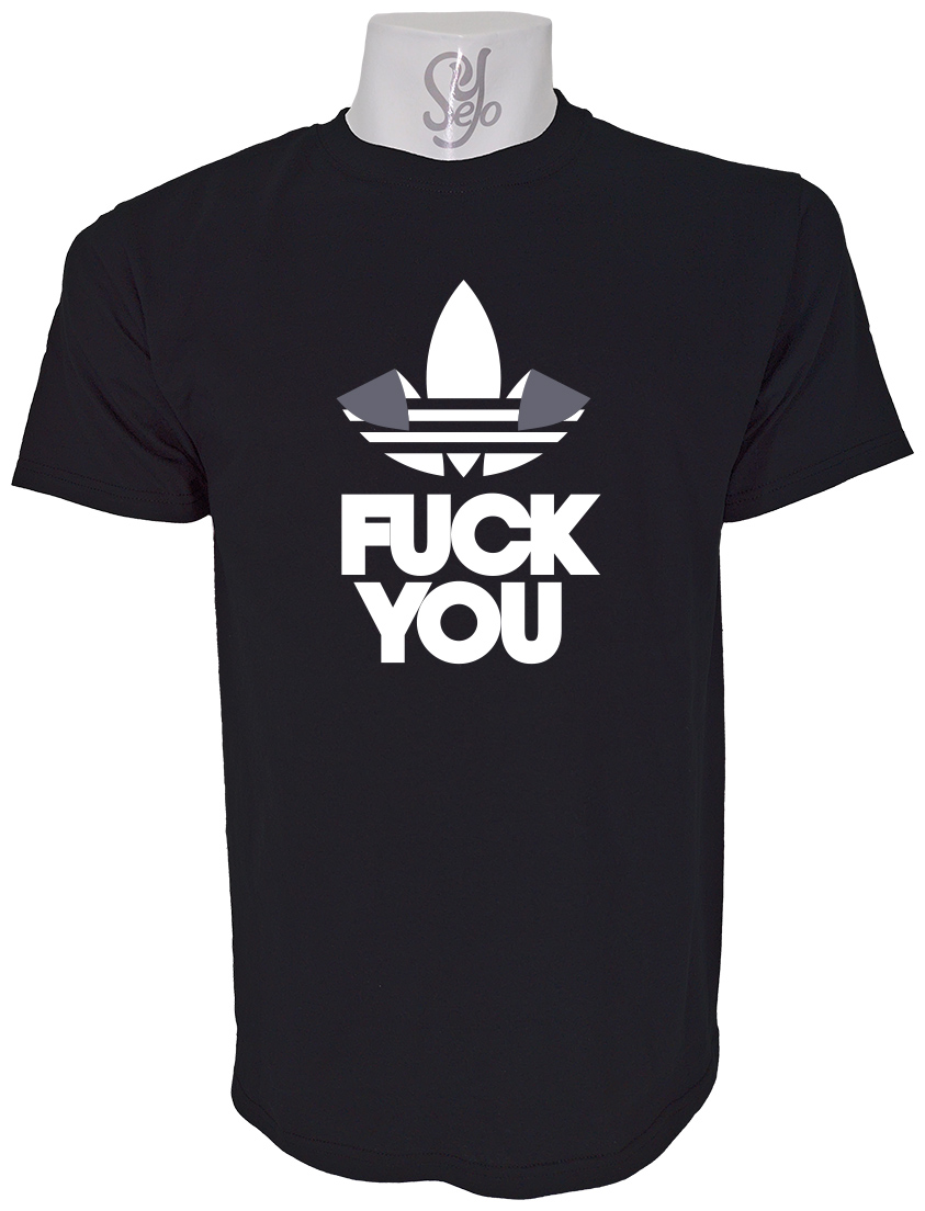 Polera de Hombre FUCK YOU Satira ADIDAS 1 Polera de Hombre FUCK YOU Satira ADIDAS