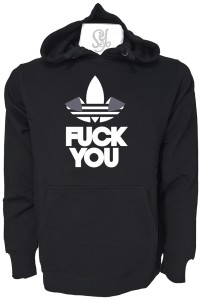 Poleron Con Capucha FUCK YOU Satira ADIDAS