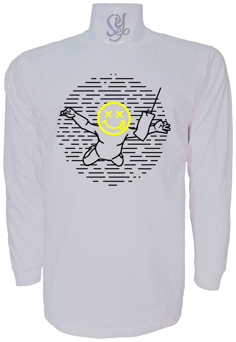Polera De Hombre Manga Larga Nirvana Nevermind 3 Polera De Hombre Manga Larga Nirvana Nevermind