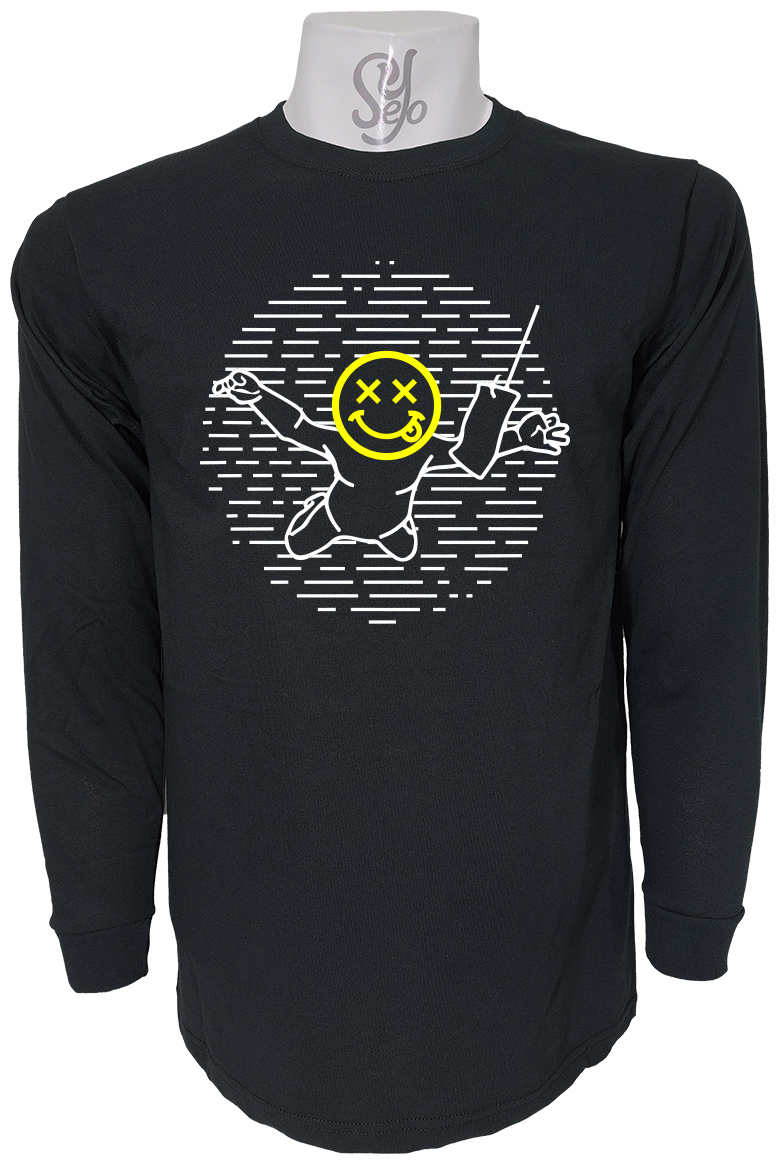 Polera De Hombre Manga Larga Nirvana Nevermind 1 Polera De Hombre Manga Larga Nirvana Nevermind