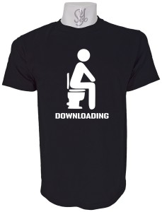 Polera de Hombre Downloading en el  WC