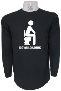 Polera De Hombre Manga Larga Downloading en el  WC