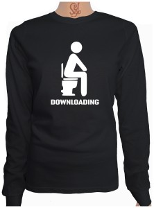 Polera De Mujer Manga Larga Downloading en el  WC