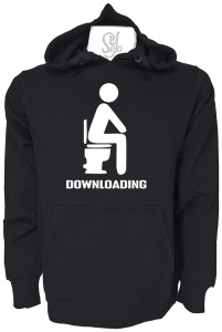 Poleron Con Capucha Downloading en el  WC