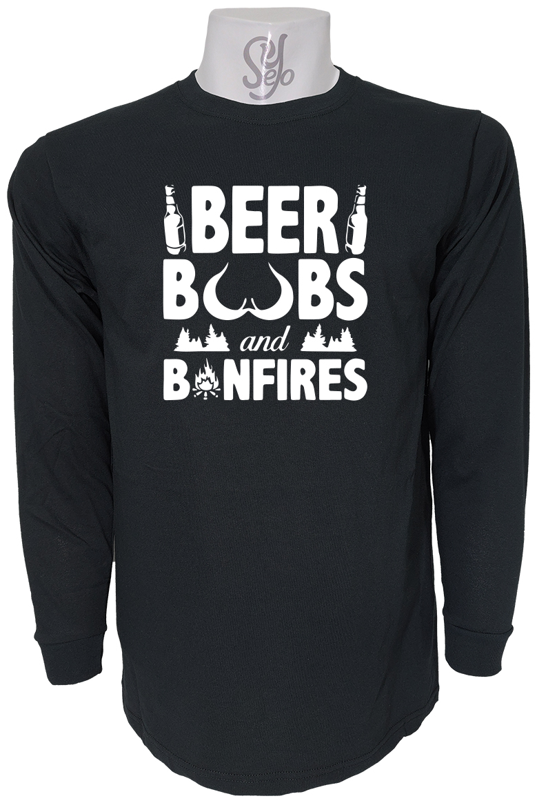 Polera De Hombre Manga Larga Beer Boobs And Bonfires 1 Polera De Hombre Manga Larga Beer Boobs And Bonfires