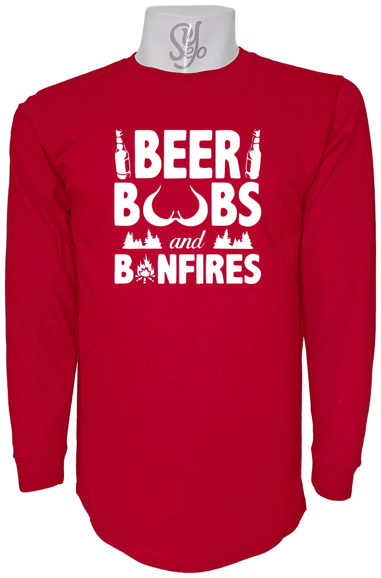 Polera De Hombre Manga Larga Beer Boobs And Bonfires 5 Polera De Hombre Manga Larga Beer Boobs And Bonfires