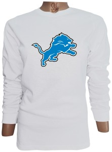Polera De Mujer Manga Larga Detroit Lions Logo