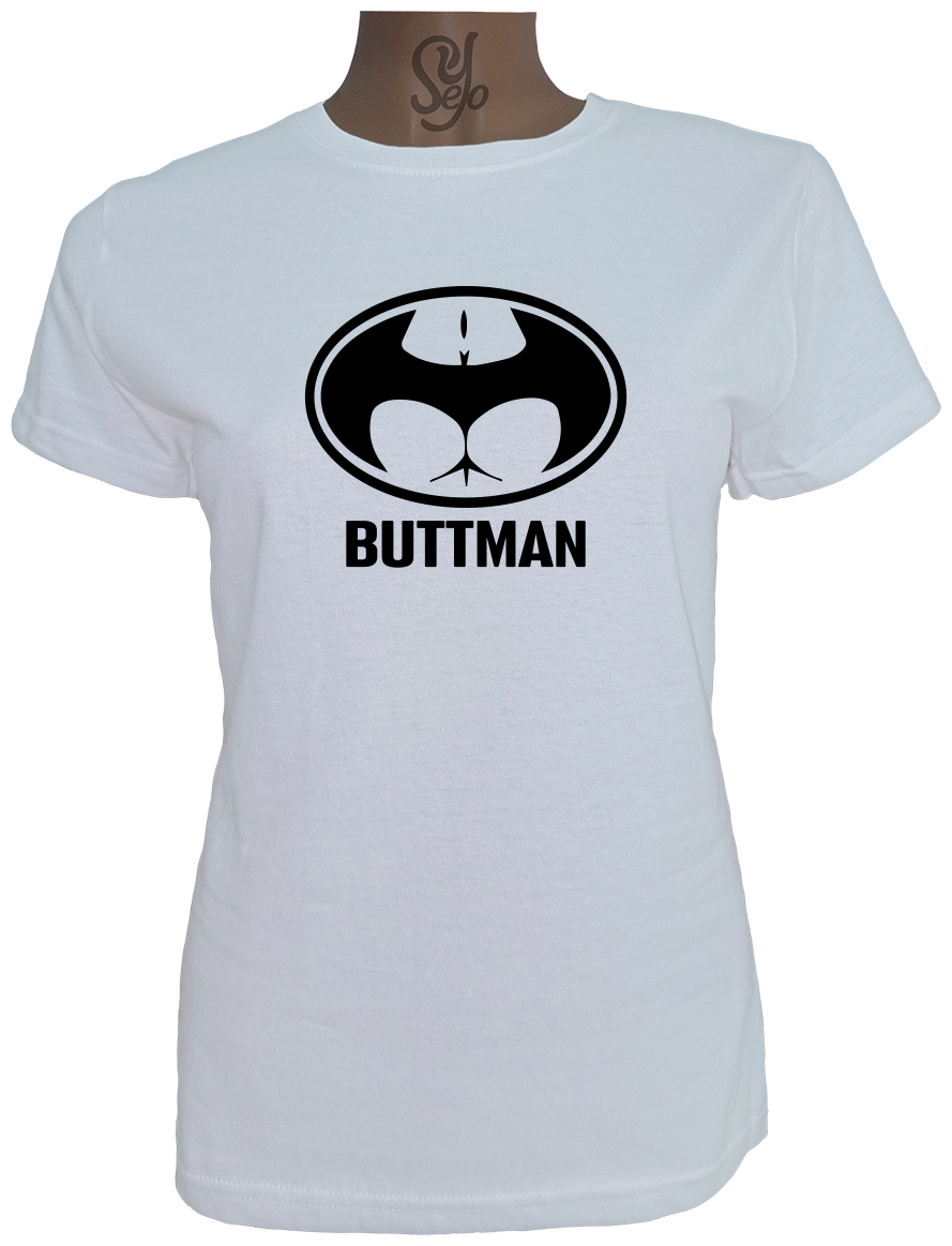 Polera De Mujer SUPERHEROE BUTTMAN, BATMAN 3 Polera De Mujer SUPERHEROE BUTTMAN, BATMAN