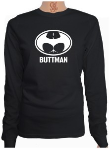 Polera De Mujer Manga Larga SUPERHEROE BUTTMAN, BATMAN