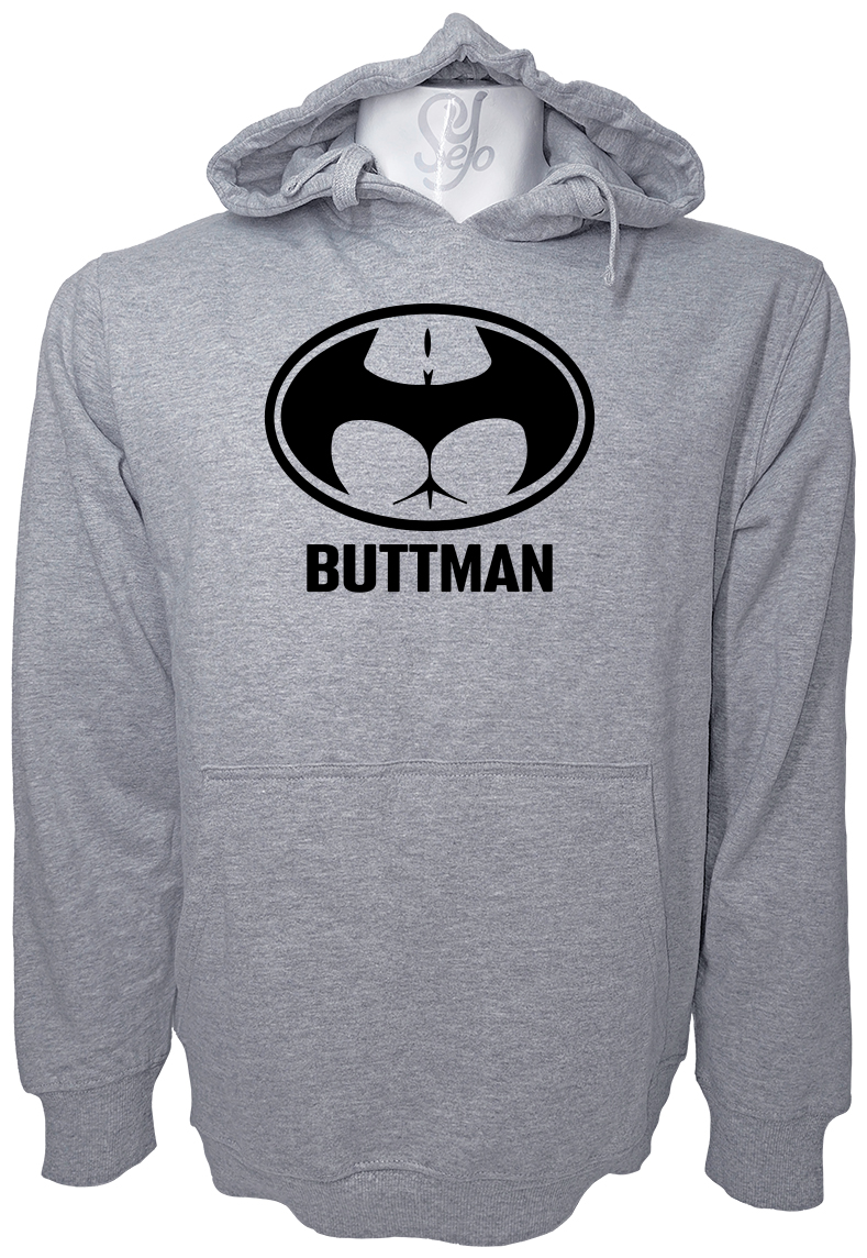Poleron Con Capucha SUPERHEROE BUTTMAN, BATMAN 2 Poleron Con Capucha SUPERHEROE BUTTMAN, BATMAN