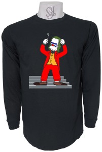 Polera De Hombre Manga Larga Krusty Guasón, Krusty El payaso Joker