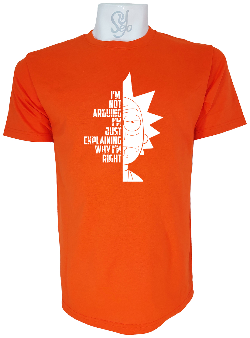 Polera de Hombre No Discuto, Explico por qué tengo razón, Rick 5 Polera de Hombre No Discuto, Explico por qué tengo razón, Rick