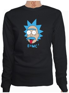 Polera De Mujer Manga Larga Rick Einstein, Rick And Morty