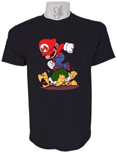 Polera de Hombre Mario Bros Vs Koopa Troopa