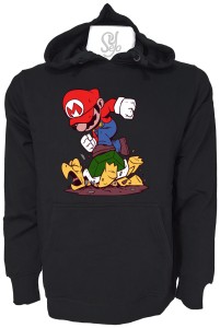 Poleron Con Capucha Mario Bros Vs Koopa Troopa